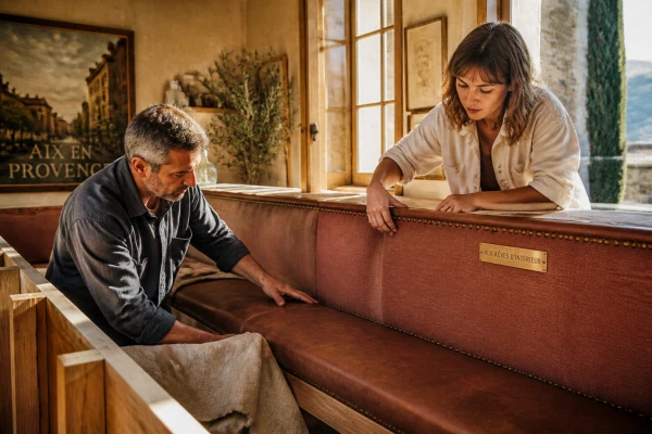 Création de banquette sur mesure pour restaurant Avignon