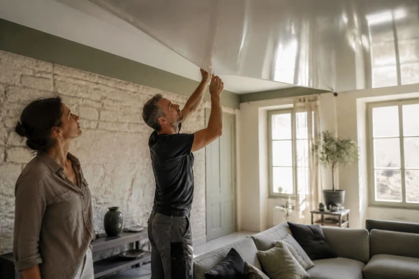Pose de plafond tendu lumineux pour salon Aix-en-Provence