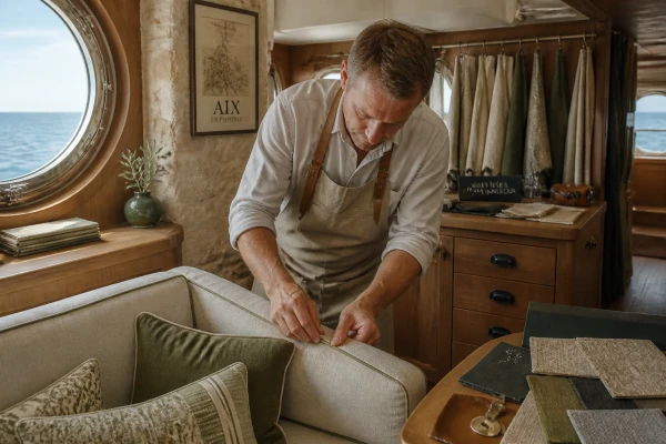 Tapissier décorateur pour yacht à Marseille